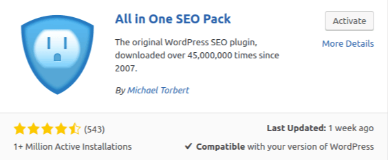 All in One SEO Pack